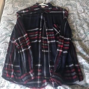 Navy Flannel Shirt